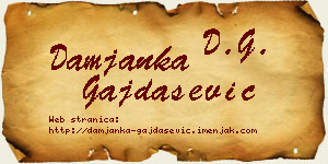Damjanka Gajdašević vizit kartica